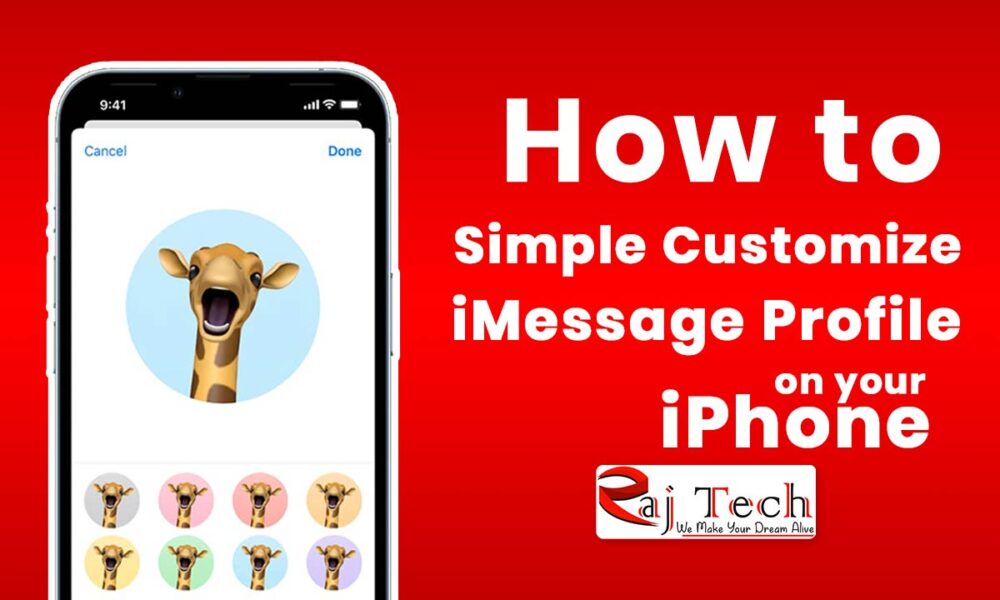 Simple Customize iMessage Profile on your iPhone