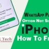 WhatsApp Payment Option Not Showing on iPhone