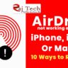 AirDrop not working on my iPad, iPhone, or Mac