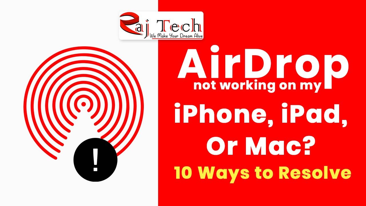 AirDrop not working on my iPad, iPhone, or Mac