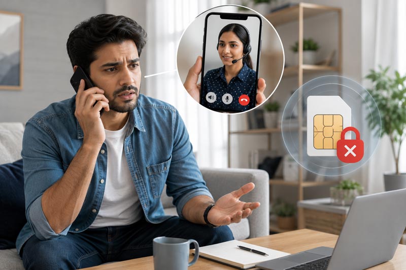 Blocking SIM card after losing an iPhone