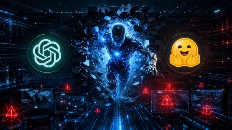 OpenAI AI agent cybersecurity illustration