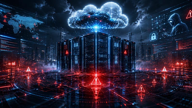 Hugging Face servers under AI-powered cyber attack visualization